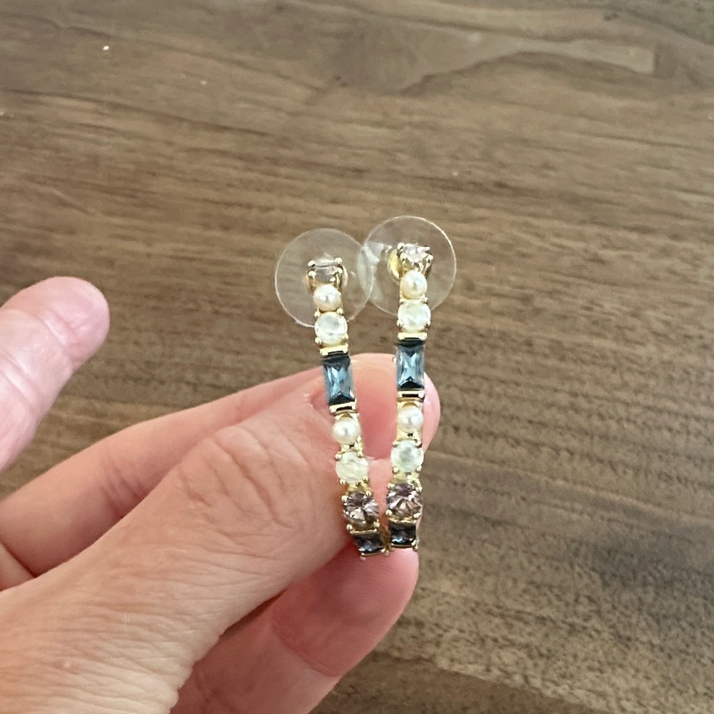 Kendra Scott 3/4 hoop earrings